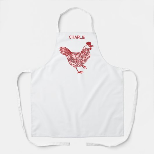 Tablier Poulets Hen Personnalisé (Recto)