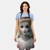 Tablier Poupée Vintage bleue, (Porté)