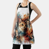 Tablier Pour Amoureux de les chats - Peintures Art (Insitu)