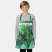 Tablier pour enfants - Art acrylique Abstrait (Porté)