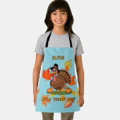 Tablier pour enfants Dinde Mignonne – Nom du Petit (Insitu)
