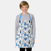 Tablier pour enfants Monstre Bleu (Porté)