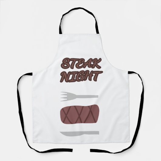 Tablier pour la soirée steak (Recto)