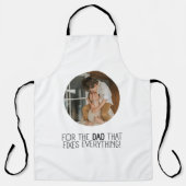 Tablier "Pour le père qui répare tout" (Recto)