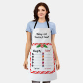 Tablier Pour les cuisiniers et les chefs Naughty ou Nice L (Porté)