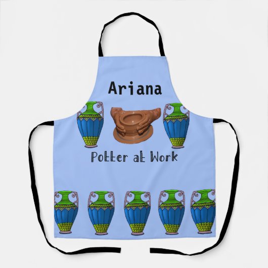 Tablier pour Potter au travail avec Roue et Poteri (Recto)