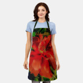 Tablier Pouvoir de Fleur Rouge (Porté)