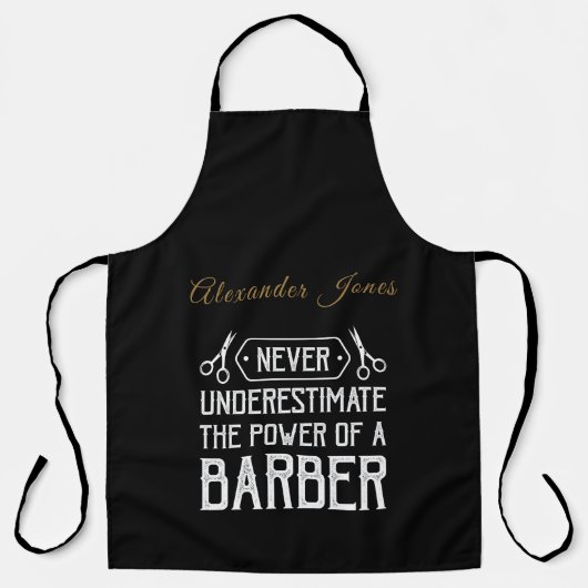 Tablier Power of a Barber Personalize (Recto)