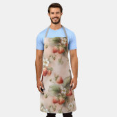 Tablier prairie d'été avec fraises mûres (Porté)