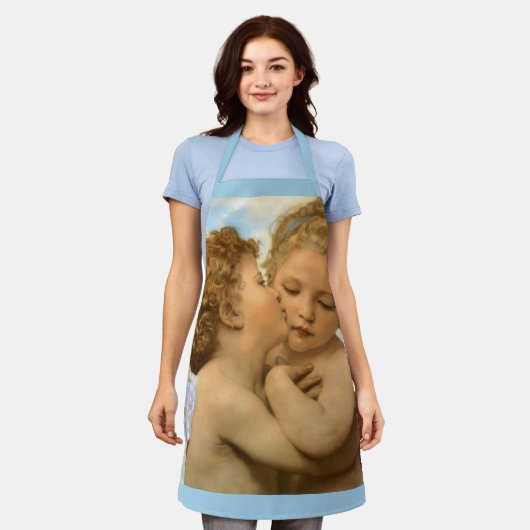 Tablier Premier Baiser (détail d'ange) par Bouguereau (Porté)