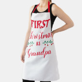 Tablier Premier Noël en grand-père (Insitu)