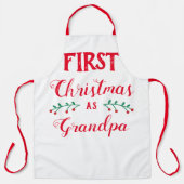 Tablier Premier Noël en grand-père (Recto)