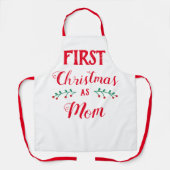 Tablier Premier Noël en tant que maman (Recto)