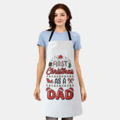 Tablier Premier Noël Papa Fête (Porté)