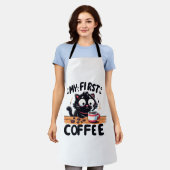 Tablier Première aventure de café noir (Porté)