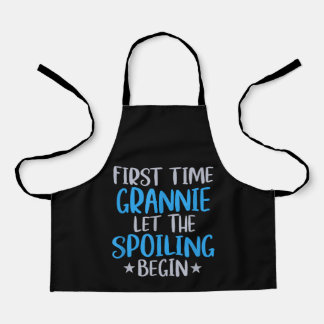Tablier Première Fois Grannie Laisser Le Spoiling Commence