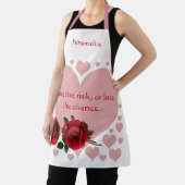 Tablier Prenez La Citation De Risque Coeurs Roses Roses Ro (Insitu)