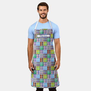 Tablier Préparatoire Multicolore Patchwork Madras #1