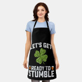 Tablier Préparons-nous à trébucher Drôle de St Patrick's D (Porté)