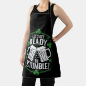 Tablier Préparons-nous à trébucher Funny St Patrick's Day (Insitu)