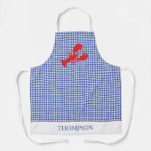 Tablier Preppy Lobster Bake Party Griller Cuire Texte pers (Recto)