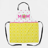 Tablier Preppy rose et jaune Tulip Bouquet Maman Apron (Recto)