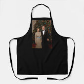 Tablier Président George Bush, Laura Christmas Maison Blan (Recto)