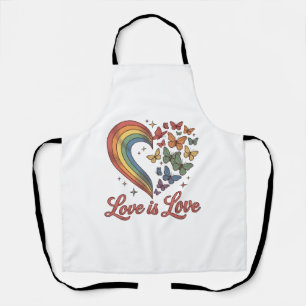 Tablier Pride Papillon Cœur L'amour Est L'amour Conception