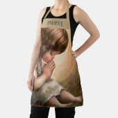 Tablier Prier Petite fille Angel Radiant Halo Lumière (Insitu)