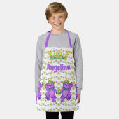 Tablier Princesse de la Couronne Ours pourpres (Porté)