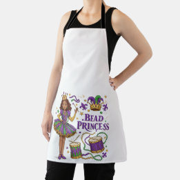 Tablier Princesse de Perles - Mardi Gras