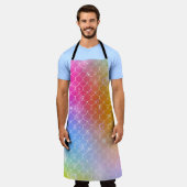 Tablier Princesse mermaid avec patte d'écailles arc-en-cie (Porté)