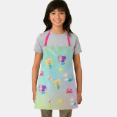 Tablier Princesse Mermaid Unicorn Motif Arc-en-ciel pour e (Insitu)