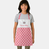 Tablier Princesse rose Motif et nom (Insitu)