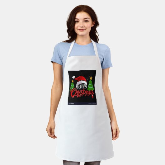 Tablier Print Apron, Medium femmes en tissu alimentaire jo (Porté)