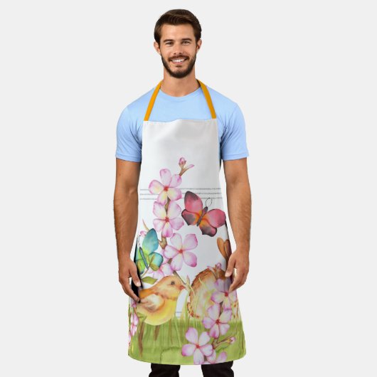 Tablier Printemps de Pâques (Porté)