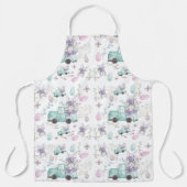 Tablier Printemps Pâques Main éléments peints (Recto)