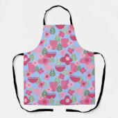 Tablier Printemps rose scandinave (Recto)