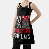 Tablier Pro Choice Pro Feminism Pro Cats Cat With Bandana (Insitu)