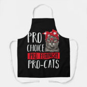 Tablier Pro Choice Pro Feminism Pro Cats Cat With Bandana (Recto)
