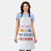 Tablier Pro-Choice Pro-Life Pro-Science Pro-Femmes (Porté)