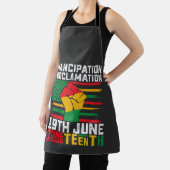Tablier Proclamation d'émancipation Juneteenth Liberté noi (Insitu)