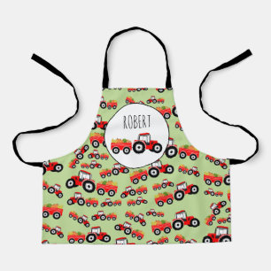 Tablier Produit de la ferme de camion de tracteur rouge pe