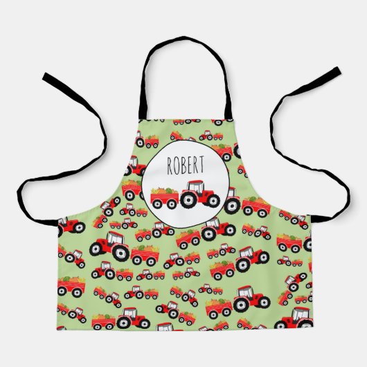 Tablier Produit de la ferme de camion de tracteur rouge pe (Recto)