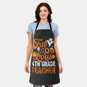Tablier Prof enseignant de 4e année Halloween Fab-BOO-Lous (Porté)