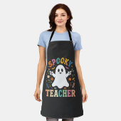Tablier Prof Enseignant Fantôme Mignon Halloween Création_ (Porté)