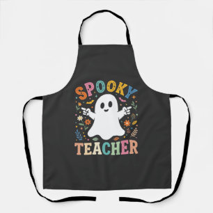 Tablier Prof Enseignant Fantôme Mignon Halloween Création_