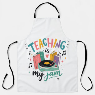 Tablier Prof Enseignement Rétro Est Mon Jam Disque Vinyle