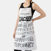 Tablier Professeur Apron Merci Appréciation Cadeau pour lu (Insitu)