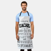 Tablier Professeur Apron Merci Appréciation Cadeau pour lu (Porté)